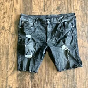 George Ripped Raw Hem Men’s Shorts